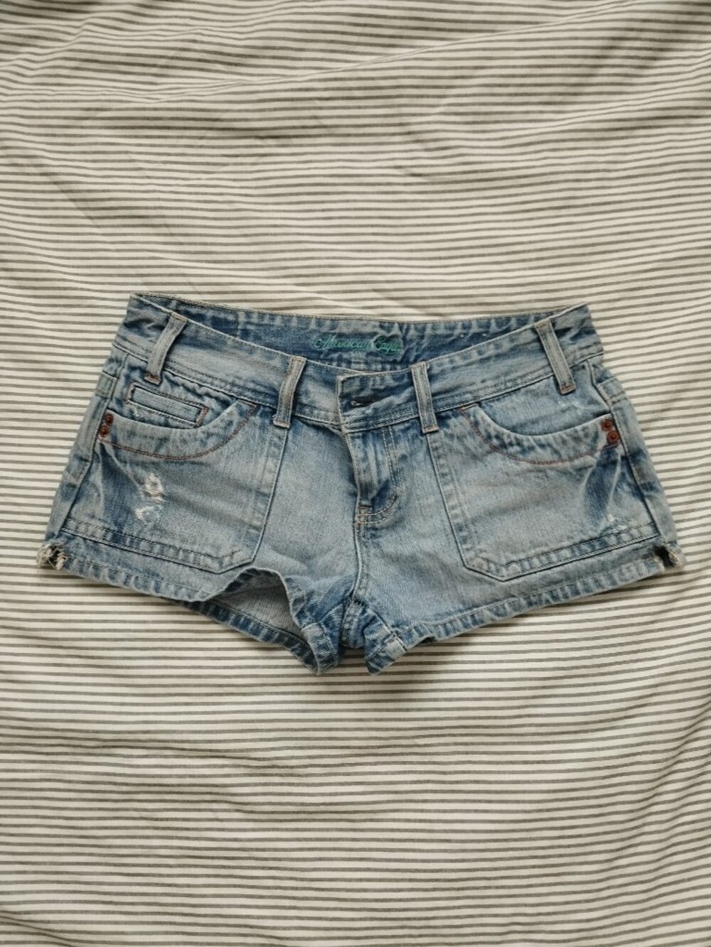 american eagle vintage denim mini shorts